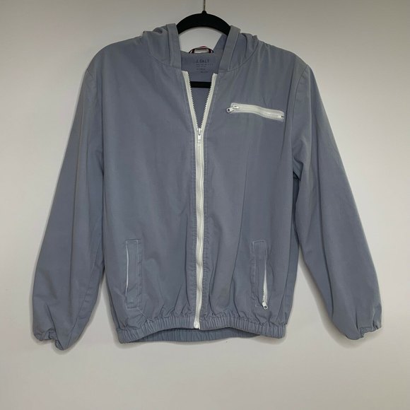 J. Galt One Size Zip Up Hood Jacket Blue for Her - Picture 9 of 9